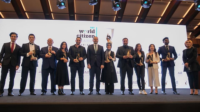 "TRT World Citizen Ödülleri", Kuruçeşme'deki bir otelde düzenlenen törenle verildi.