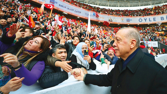Cumhurbaşkanı Recep Tayyip Erdoğan, İstanbul Mitingi.