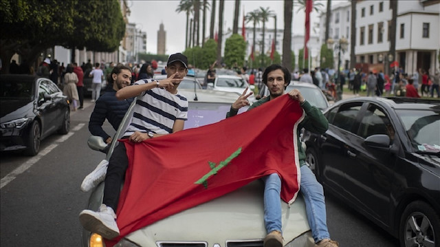 وجدة المغربية تنتفض فرحا بعد الانتصار على بلجيكا بالمونديال