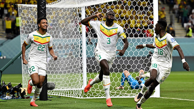 Senegalli futbolcuların gol sevinçleri