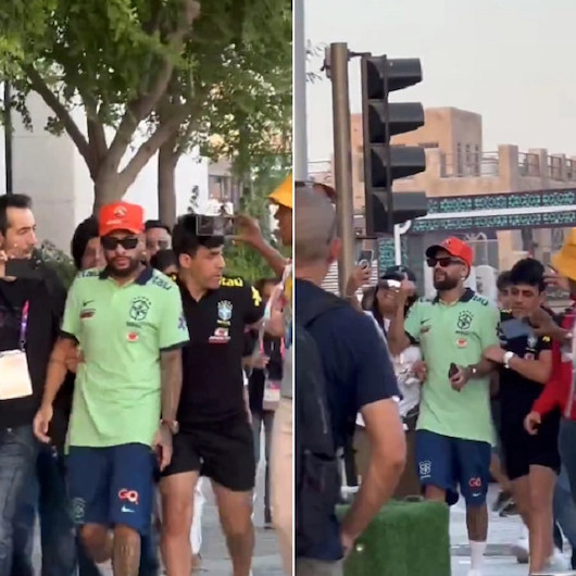 يالفيديو.. شبيه نيمار يتجول في شوارع الدوحة ويخدع شبكة رياضية