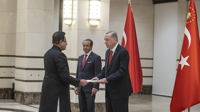 أردوغان يتسلم أوراق اعتماد سفيري باكستان وزامبيا
