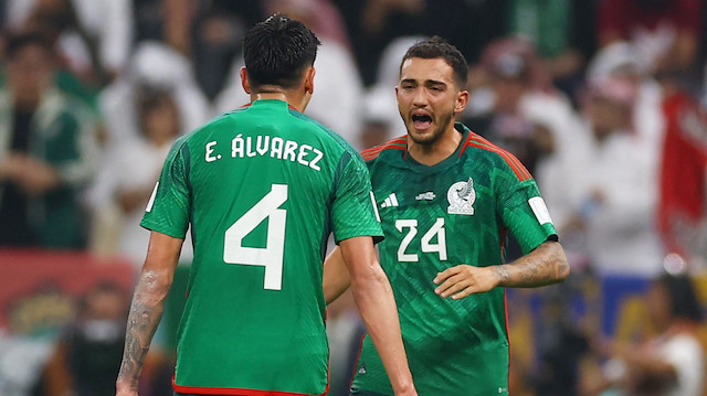 Meksikalı oyuncuların gol sevinçleri