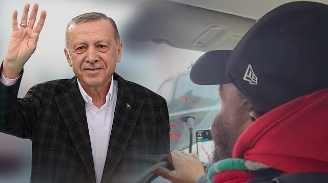 Afrikalı taksici, Cumhurbaşkanı Erdoğan'a sevgisini dile getirdi.