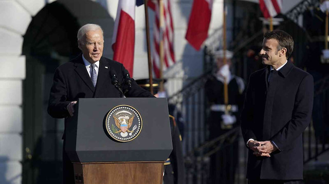 ABD Başkanı Biden ve Fransa Cumhurbaşkanı Macron