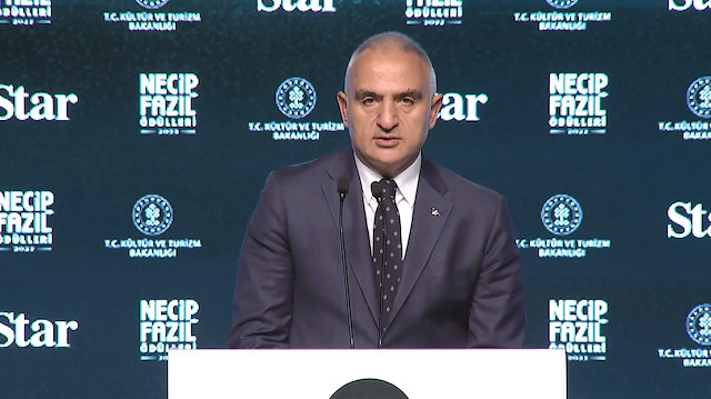  Kültür ve Turizm Bakanı Mehmet Nuri Ersoy açıklama yaptı.