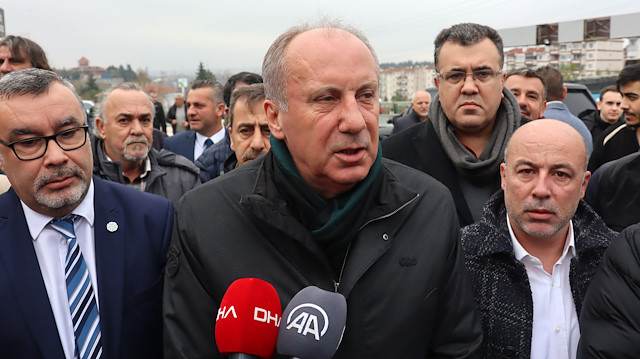 Memleket Partisi Genel Başkanı Muharrem İnce: 6'lı masa Erdoğan hayranıdır