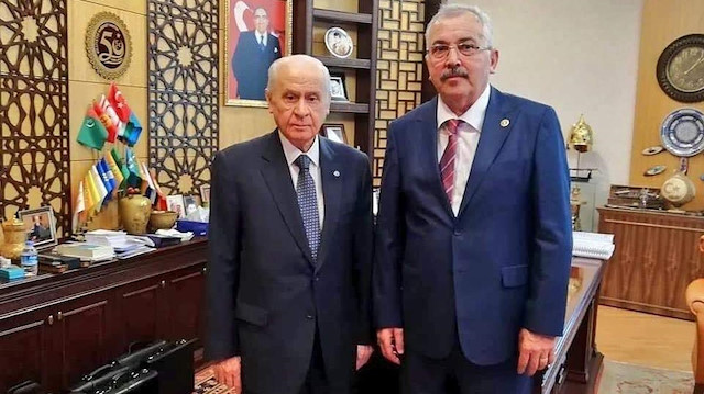 Devlet Bahçeli ve Ahmet Fettahlıoğlu