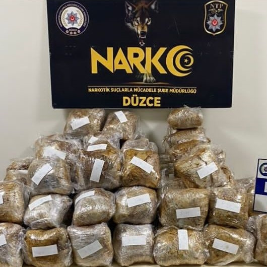 Kargo aracındaki valizlerden 65 kilogram uyuşturucu çıktı