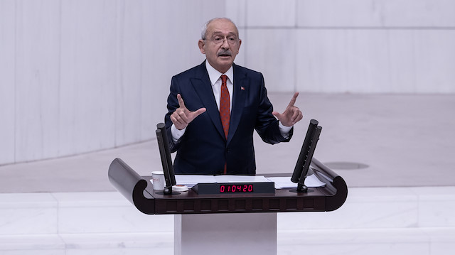CHP Genel Başkanı Kemal Kılıçdaroğlu TBMM'de konuştu.