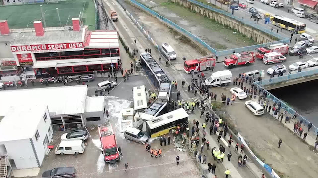 İstanbul'da korkunç kaza