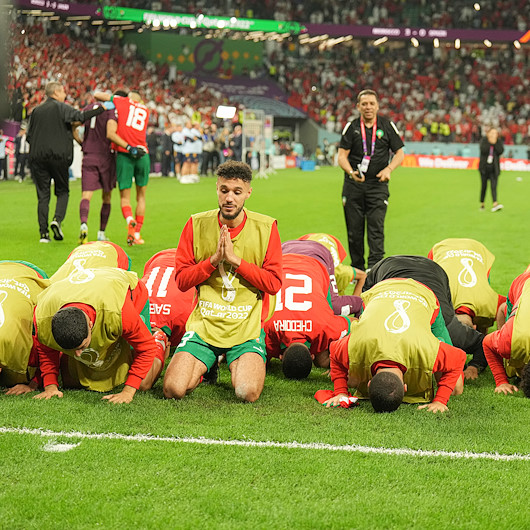 Faslı futbolcular penaltı atışları öncesinde 'Fatiha Suresi'ni okudu