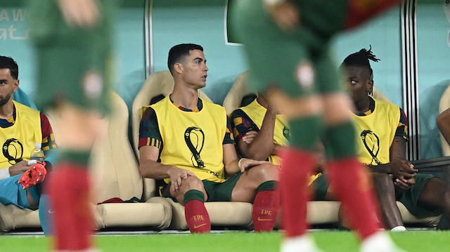 Ronaldo, Dünya Kupası'nda İsviçre ile oynanan son 16 turu maçında ilk 11'e alınmadı. 