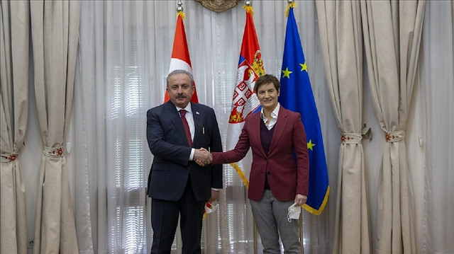 شنطوب يلتقي رئيسة الوزراء الصربية