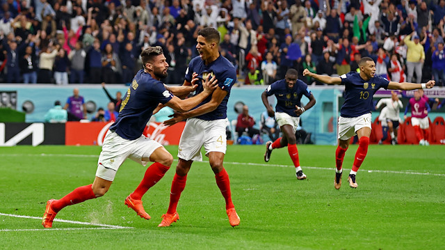 Fransız oyuncuların gol sevinçleri