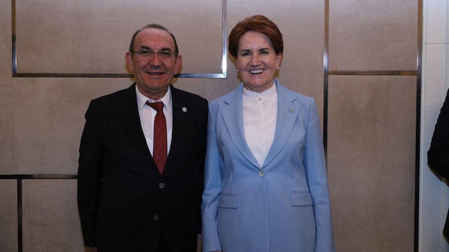 Mehmet Başaran ile İYİ Parti Genel Başkanı Meral Akşener.