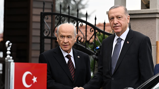 MHP Genel Başkanı Devlet Bahçeli - Cumhurbaşkanı Recep Tayyip Erdoğan