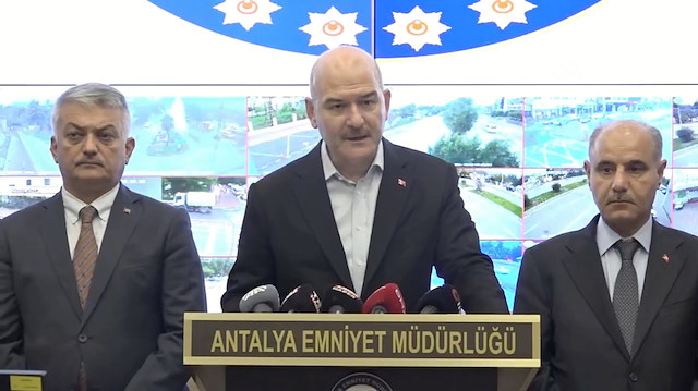 İçişleri Bakanı Süleyman Soylu Antalya'da açıklamalarda bulundu