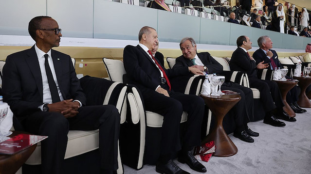 ​Cumhurbaşkanı Erdoğan 2022 FIFA Dünya Kupası'nın kapanış töreninde (Arşiv)