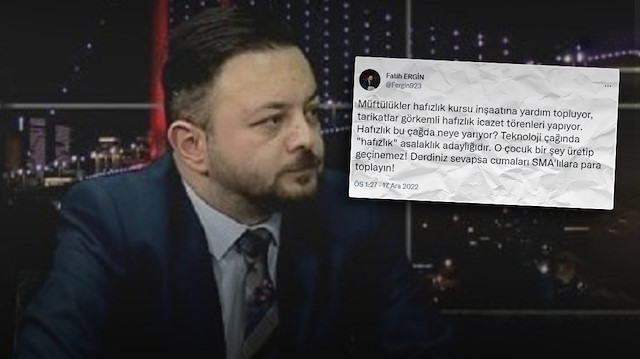 Yeniçağ Gazetesi Haber Müdürü Fatih Ergin hafızları hedef almıştı.