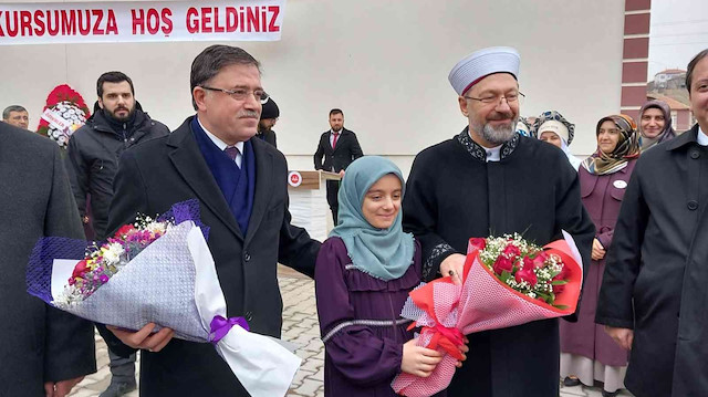 Diyanet İşleri Başkanı Prof. Dr. Ali Erbaş, Kur’an kursunun açılışı için Yozgat'a gitti.