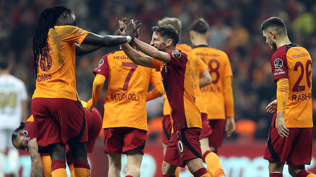 Sarı-kırmızılı futbolcuların İstanbulspor maçındaki gol sevinci.