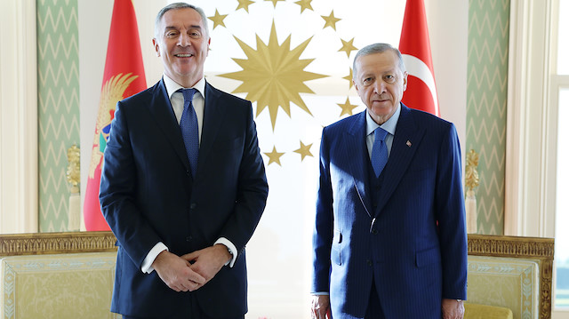 Karadağ Cumhurbaşkanı Milo Cukanoviç ve Cumhurbaşkanı Erdoğan 