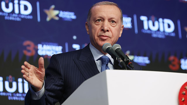 Cumhurbaşkanı Recep Tayyip Erdoğan.