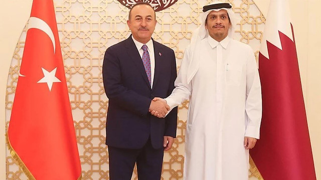 Bakan Çavuşoğlu Katarlı mevkidaşı Al Sani