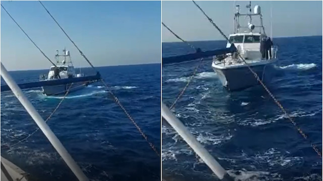 Yunanistan Sahil Güvenlik botu, Aydın açıklarında Türk balıkçı teknelerini taciz etti. 