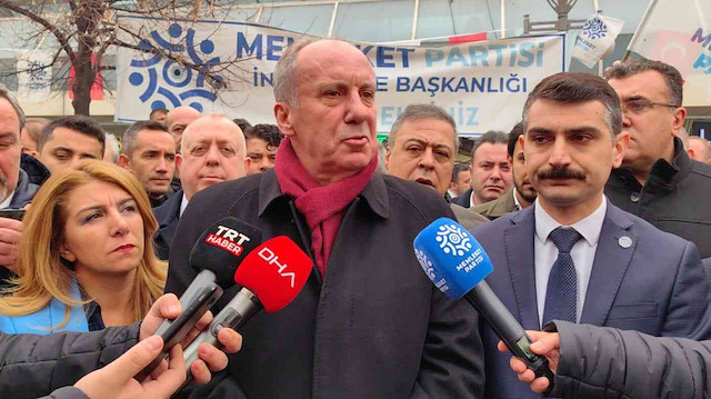 Memleket Partisi Genel Başkanı Muharrem İnce