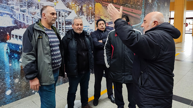 Eskişehir Terminali çalışanlarından 'soğuk' protestosu.