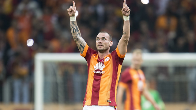 Sneijder 2013-2017 yılları arasında Galatasaray forması giymişti.