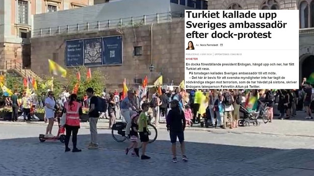 Aftonbladet  PKK'lı teröristlerin sözlerini manşete taşıdı.
