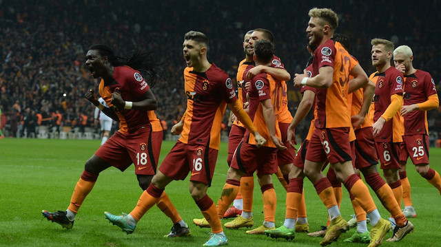 Galatasaraylı futbolcuların sevinçleri