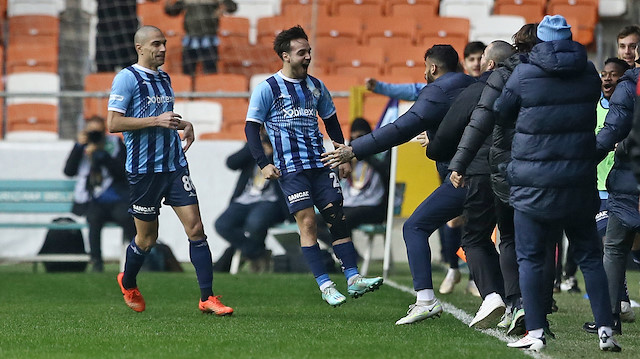 Adana Demirsporlu futbolcuların gol sevinçleri