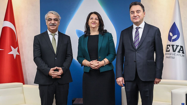 HDP'li Sancar ile Buldan ve Deva Partisi lideri Ali Babacan