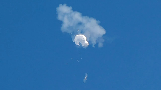 Savaş uçakları vurdu: ABD 'casus balonu' düşürdü