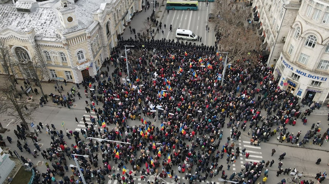 Moldovo'da Rusya yanlısı gruplar protestolar düzenlemeye başladı