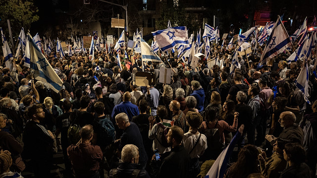 İsrail'de Netanyahu hükümetine karşı protestolar sürüyor