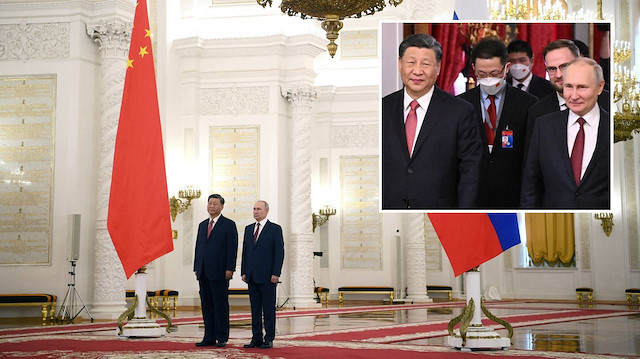 Rusya Devlet Başkanı Putin ile Çin Devlet Başkanı Şi Moskova'da görüştü