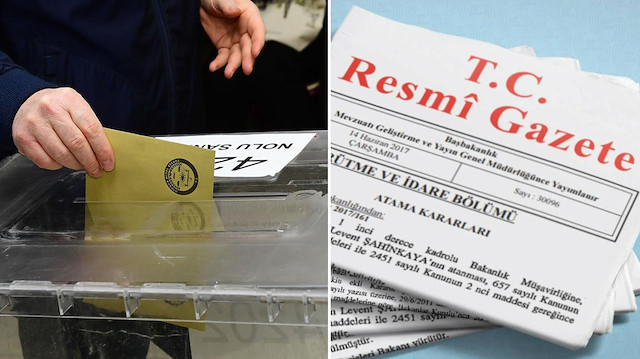Cumhurbaşkanı seçimi geçici aday listesi Resmi Gazete'de yayınlandı