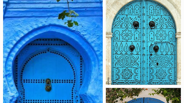 Kuzey Afrika’da evlerin kapıları neden mavidir?