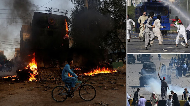 Eski Başbakan İmran Han'ın tutuklanmasıyla Pakistan'ı şiddet ve protestolar sardı