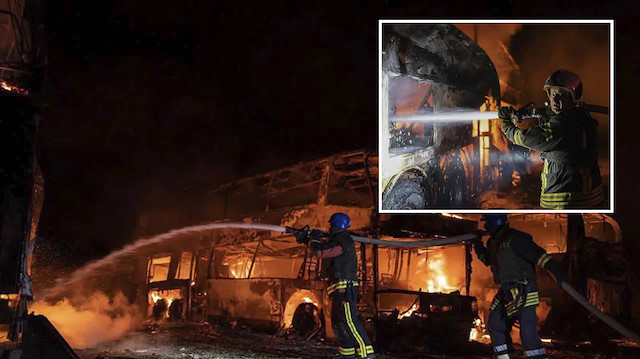 Rusya’dan Ukrayna'nın başkenti Kiev’e yoğun füze saldırısı