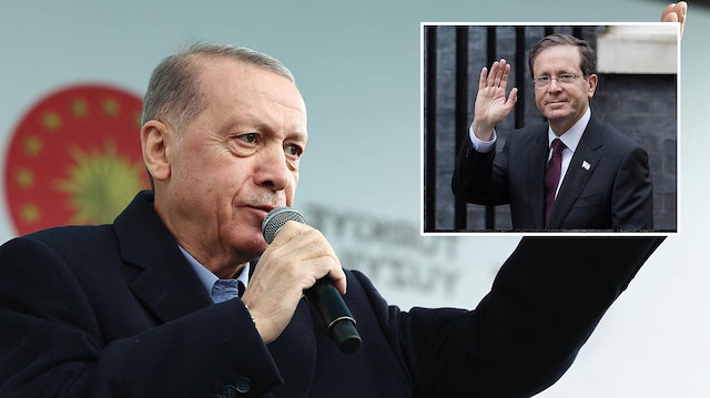 İsrail Cumhurbaşkanı Herzog, Cumhurbaşkanı Erdoğan'ı tebrik etti