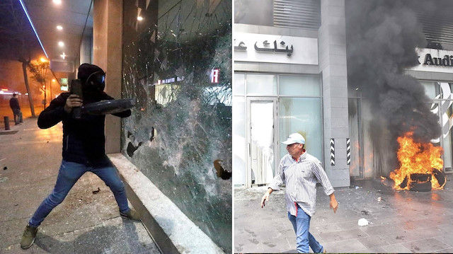 Lübnan'da banka şubelerine saldırı