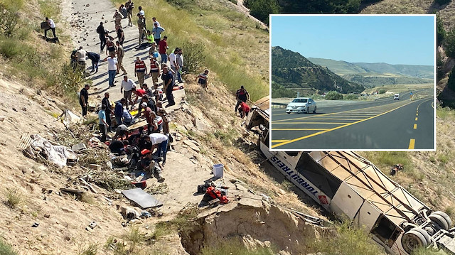 Kars'ta yolcu otobüsü viyadükten düştü: 5 kişi hayatını kaybetti