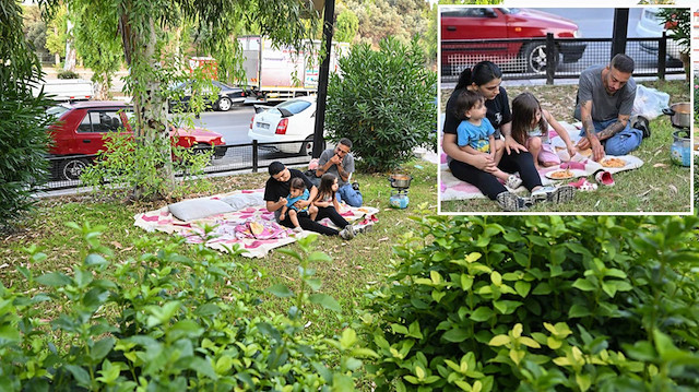 Ev sahibi kiraya yaklaşık 5 katı zam yaptı: İki çocuklu aile parkta yaşıyor