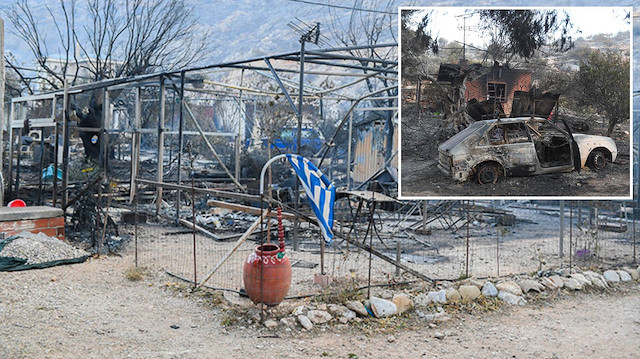 Yunanistan'daki yangınlar 4. günde de devam ediyor: Yangın Türkiye sınırına dayandı